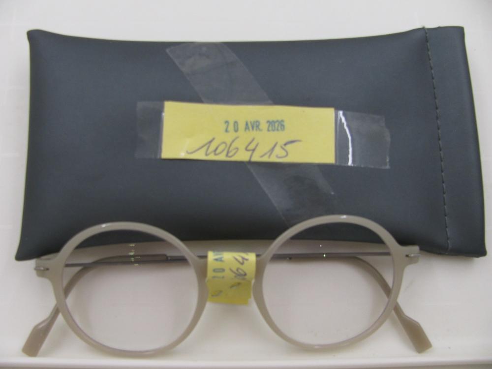Lunettes : N° 2026002037 Trouvé(e) le : Mon Apr 20 00:00:00 CEST 2026