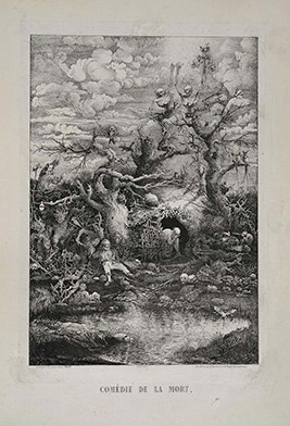 Rodolphe BRESDIN, entre 1852 et 1861, lithographie, papier de Chine, Cabinet des Estampes et des Dessins