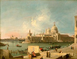 Giovanni Antonio Canal dit Canaletto, Italie, vers 1727, Huile sur cuivre, Musée des Beaux-Arts
