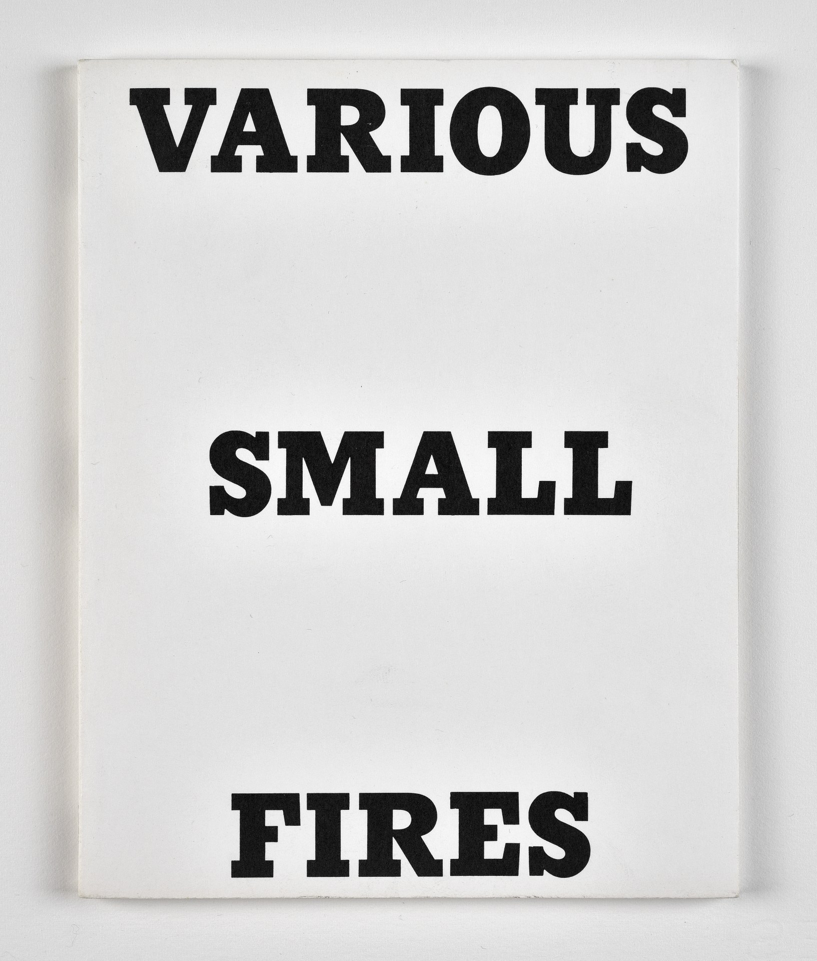 Ed Ruscha, Various small Fires, Los Angeles, 1970. Photo: M. Bertola © Estate Ruscha